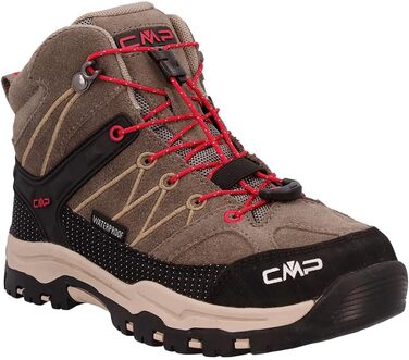 CMP Rigel Mid - Трекінгове взуття для дітей, водонепроникне, 32 EU, кольори Deserto/Carminio