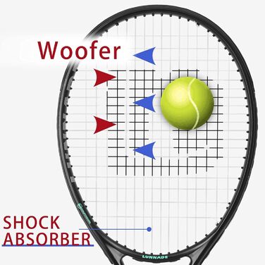 Тенісний ракетовий прилад для дорослих, 27 дюймів, легкий, з чохлом. Підходить для жінок та чоловіків, початківців та досвідчених. 27 дюймів, чорний+зелений