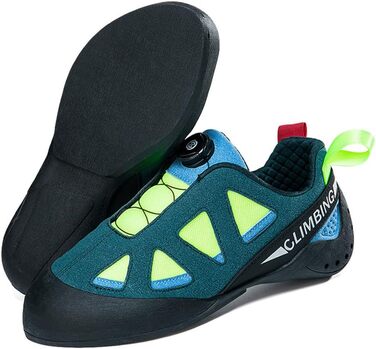 Жіночі скелелазні туфлі, легкі, дихаючі, з антиковзким покриттям, для боулдерингу, спортивні, 40 EU, Зелені