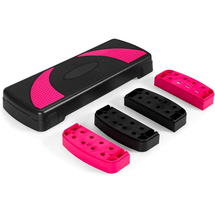 STEPPER COSTWAY: регульована платформа для степу, рожевий, до 250 кг