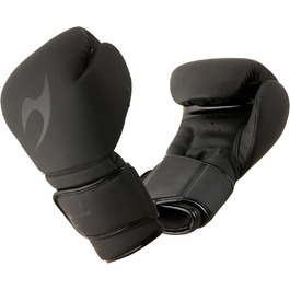 Боксерські рукавички Ju-Sports Training Pro 18 oz, чорні, PU-шкіра, з фіксацією великого пальця, на липучці, для чоловіків і жінок
