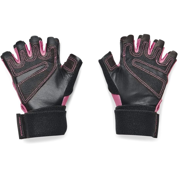 Рукавички для важкої атлетики Under Armour для чоловіків, Half Finger, Pace Pink/Schwarz/Schwarz (L)