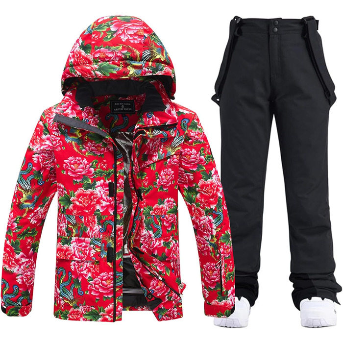 Чоловічий комплект для катання на лижах: куртка та штани, водонепроникний, для сноуборду та гірськолижного спорту, зимовий костюм, Icai+Чорний (XL, Ty551+Чорний)