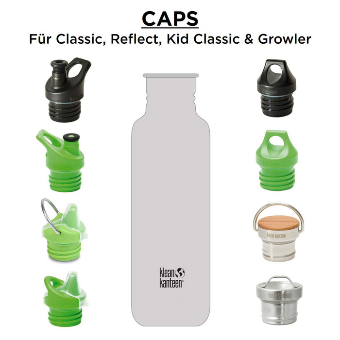 Пляшка для води Klean Kanteen Classic з кришкою Sport Cap 3.0, 532 мл, для дорослих, колір Coastal Waters