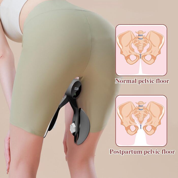 Тренування тазового дна Oberschenkel: пристрій для тренування м'язів стегон, тазу та ніг для дому, чорний