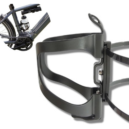 Універсальний велосипедний фляготримач BeDiCo-Multi Mount Twist, алюмінієвий, без гвинтів, з адаптером, поворотний для зручного доступу