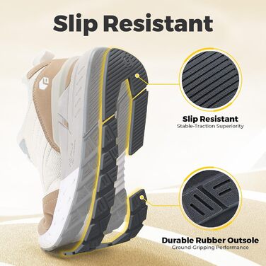 Жіночі кросівки для широкої стопи FitVille: бігові, для ходьби, фітнесу. Легкі, зручні, бежеві, розмір 37 EU