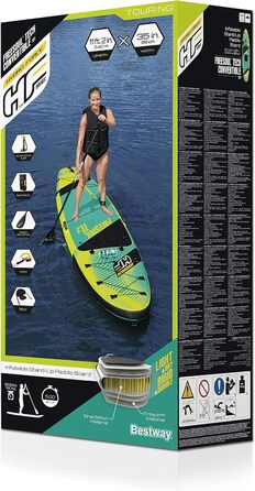 SUP дошка Bestway Hydro-Force Freesoul Tech 340x89x15 см, комплект для турингу