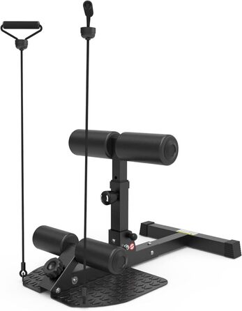 ЛеікФітнес Скворт Бенч для Сідниць та Пресу – Багатофункціональний Тренажер для Дома та Фітнес-клубу (Чорний 8500)