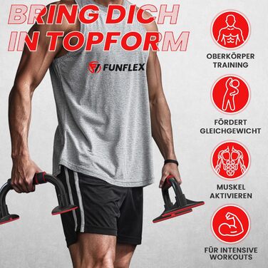 Віджимальні ручки для ефективних тренувань верхньої частини тіла - Віджимні бруски з неслизьким грифом та стабільною конструкцією - Збереження суглобів кистей рук - Тренувальний прилад для чоловіків та жінок - Фітнес вдома Чорний 1