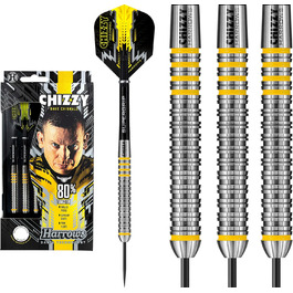 Дротики Harrows Dave Chisnall Chizzy 80% 23 г з сталевим вістрям, виготовлені в Англії