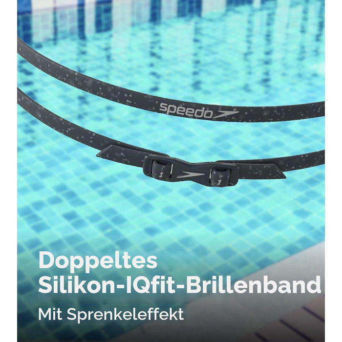 Плавальні окуляри Speedo Aquapulse Pro унісекс, протизапотівальні, водонепроникні, колір Oxid Grey/Silver/Chrome, універсальний розмір