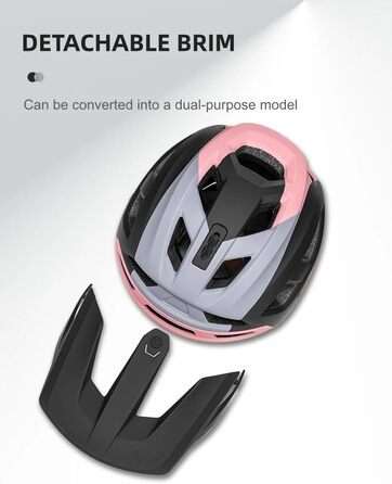 Шолом для гірського велосипеда/MTB/E-bike: регульований, чорно-сірий, 54-61 см