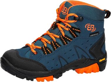 Черевики трекінгові та похідні для дітей Brütting Mount Bona High, 30 EU, Petrol Orange