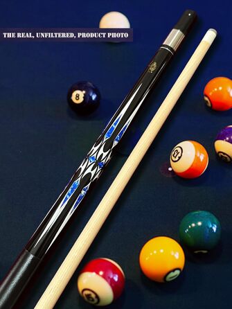 Професійний бильярдний кий Billard-Queuestab S8 з кейсом, наконечник 13 мм, 147,3 см, канадський клен, аксесуари, вага 18,19,20,21,22 г (на вибір), блакитний, чорний, червоний, сірий, зелений