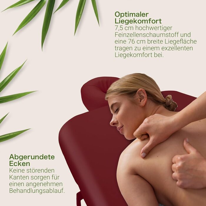 Zen – Мобільний масажний стіл Zen з круглими кутами, складний та з регулюванням висоти – масажний стіл з цільного дерева для активних стилів масажу. Масажний стіл з підголовником, підлокітниками та кишенею