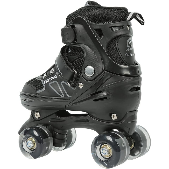 Інлайнери для дітей та дорослих | Роликові ковзани з великими колесами 76 мм | Регульовані інлайнери для дітей, підліток та дорослих | Безпечні роликові ковзани для активного відпочинку | Інлайнери з підсвічуванням, подарунок для дітей та підлітків, розмі