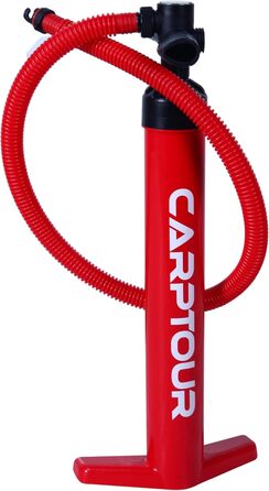 Надувний каяк CARPTOUR Drop Stitch із веслом, 3 сидіннями та насосом, сірої кольору, з сумкою для транспортування