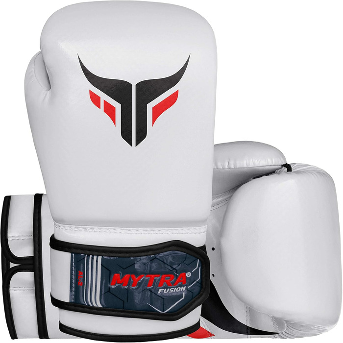 Дитячі боксерські рукавички Mytra Fusion 4oz для спарингів та тренувань MMA, кікбоксингу, білі