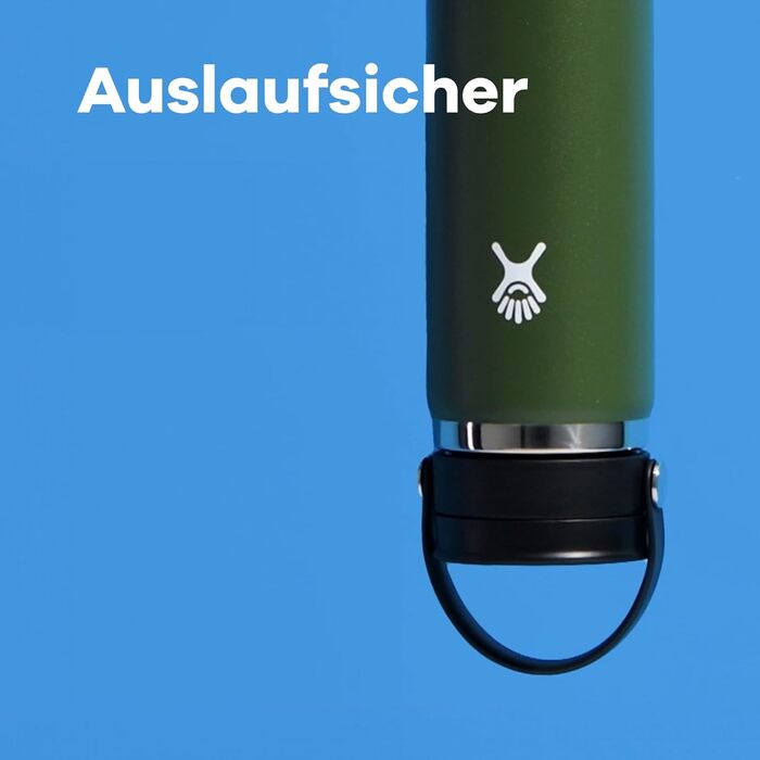 Кришка Hydro Flask Flex Sip для термоса Wide Mouth 354 мл, герметична, з ручкою, безпечна для здоров'я, можна мити в посудомийці, Fossil