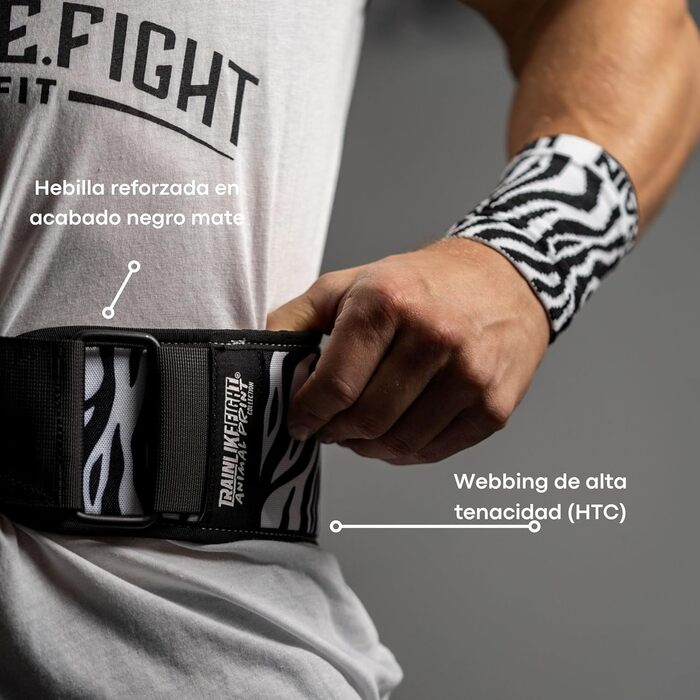 Пояс для важкої атлетики TRAINLIKEFIGHT, лямковий, для кросфіту, фітнесу, функціональних тренувань, підтримка попереку