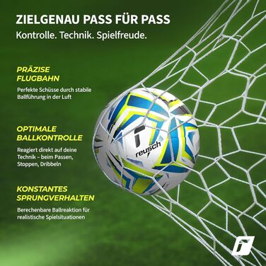 М'яч для тренувань Reusch Attrakt Silver - футбольний, з підвищеною зносостійкістю, для тренувань, школи та відпочинку