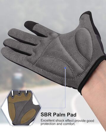 Велосипедні рукавички без пальців для фітнесу, дихаючі, з неслизьким покриттям та амортизацією, для їзди на велосипеді, TB Fitness, для жінок та чоловіків, зелені (M, чорні)