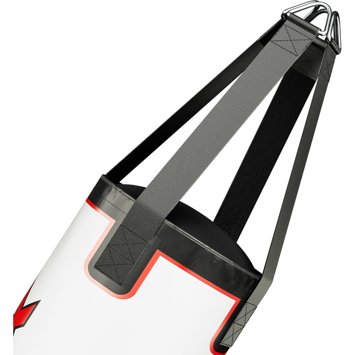 Дитячий боксерський мішок RDX, 60 см, комплект для кікбоксингу, боксу, MMA, карате, муай-тай, шкіра Maya Hide, білий (без рукавичок)