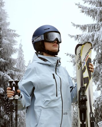 Шлем гірськолижний Outdooraster Skihel Set з маскою та окулярами OTG, блакитний, M