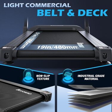 Бігова доріжка BOTORRO R5PRO/R7/R9 для дому, складана, з амортизацією, Bluetooth, LED-дисплей, автоматичний нахил до 18%, вантажопідйомність 136 кг