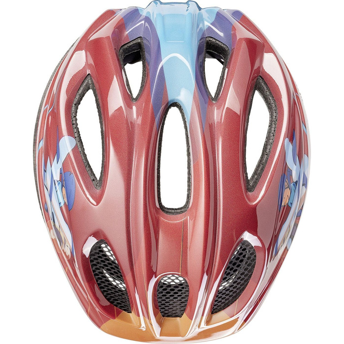 Дитячий велосипедний шолом KED Meggy II Originals Superhero з LED-підсвіткою, німецький, 220 г, QUICKSAFE, захист від комах, 49-53 см
