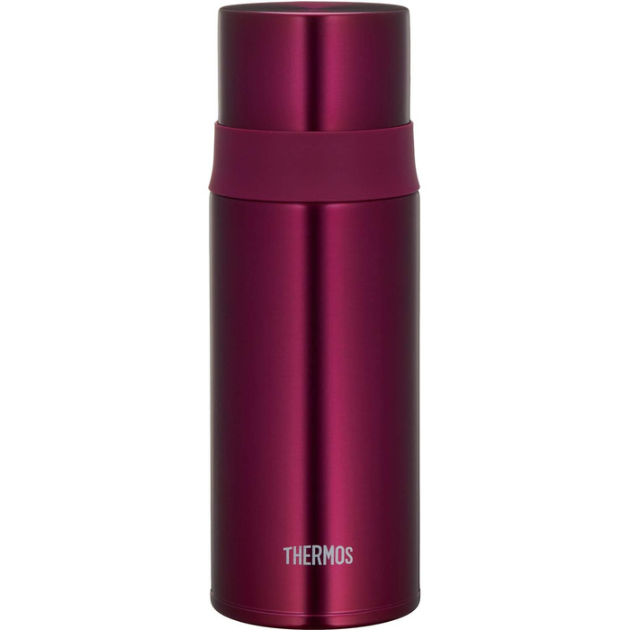 Термос-пляшка Thermos FFM-351 з нержавіючої сталі, 350 мл, вузька, бордова