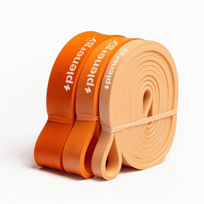 Набір еластичних стрічок для фітнесу 5 шт. з електронною книгою - стрічки для силових тренувань, кроссфіту, йоги, фізіотерапії