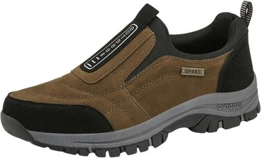 Чоловічі зимові черевики, робочі черевики, черевики для трейлраннінгу, водонепроникні черевики для жінок та чоловіків, спортивні черевики, A1, колір: коричневий, розмір: 45 EU