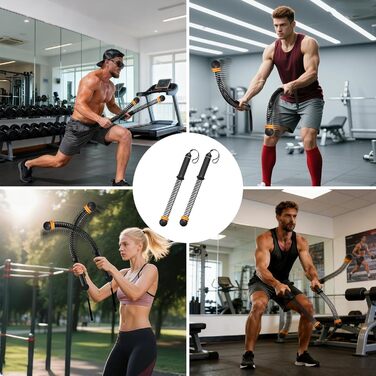 Битва-канат (2 шт.) для фітнесу, тренувань вдома, кардіо, HIIT, з регульованим опором