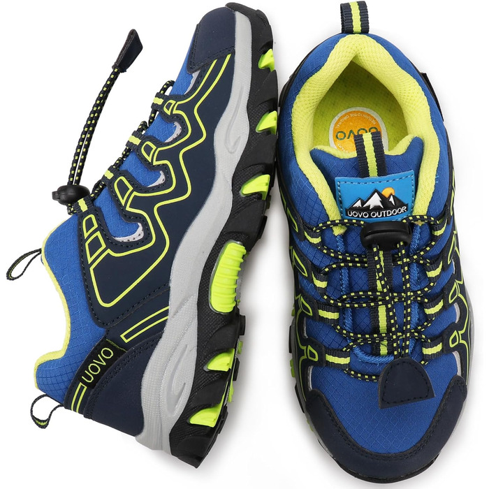 Дитячі кросівки UOVO для ходьби, бігу та активного відпочинку (водонепроникні, антиковзкі) – блакитний, жовтий, 28 EU
