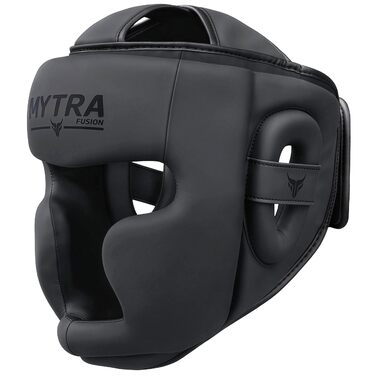Захист голови для чоловіків та жінок — повний захист обличчя для спарингу з захистом скронь, чола та вух, регульована посадка для MMA, Муай Тай та кікбоксингу