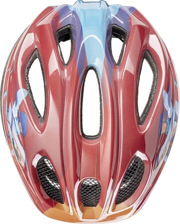 Дитячий велосипедний шолом KED Meggy II Originals Superhero з LED-підсвіткою, німецький, 220 г, QUICKSAFE, захист від комах, 49-53 см