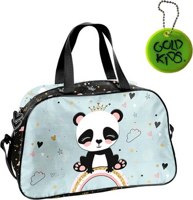 Спортивна сумка Goldkids для дітей (дівчаток та хлопчиків) з принтом Піксель Панда - 40x25x15 см