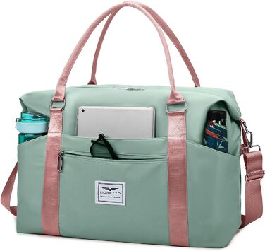 Спортивна сумка Daen: водонепроникна дорожня сумка-мішок для фітнесу та подорожей (синій, зелено-рожевий, M)