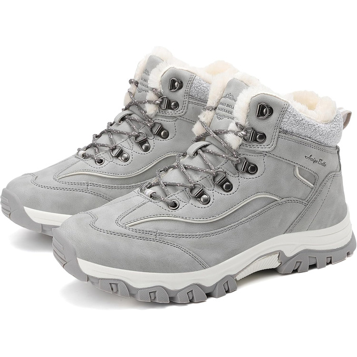Зимові черевики для жінок ARRIGO BELLO - тепле взуття для роботи та прогулянок на вулиці, розмір 36-41 (Сірий)