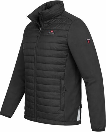 Чоловіча гібридна куртка-софтшелл Höhenhorn Kaprun Steppjacke, спортивна утеплена куртка, XL, чорна