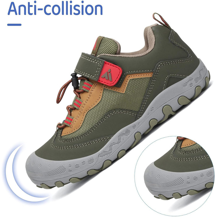 Дитячі трекінгові кросівки Mishansha для активного відпочинку: легкі, зручні, зелені (37 EU)