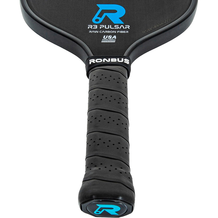 Ronbus R1/R3 Pulsar: Пікбол ракетка з вуглецевого волокна з серцем з поліпропіленових сот, 16 мм