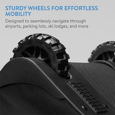 Чохол для сноуборду та лиж Team Obsidian до 175 см - водонепроникний, 600D Oxford Polyester