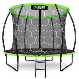 Садовий батут Neo-Sport 8ft/252см з внутрішньою захисною сіткою