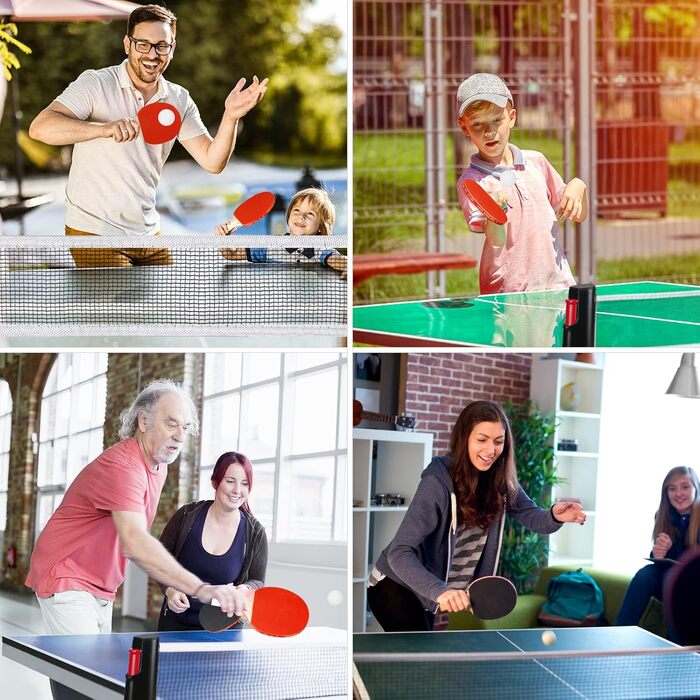 Набір для настільного тенісу: стіл, сітка, 2 ракетки, 3 м'ячі, сумка