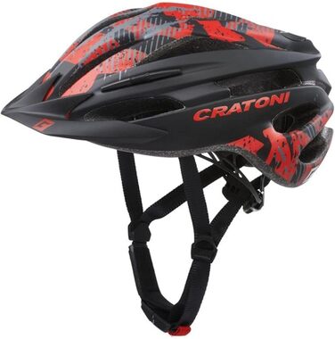 Велосипедний шолом Cratoni Pacer MTB чорний/червоний, захисний для гірського велосипеда