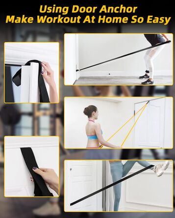 Набір еластичних стрічок FAOKZE для фітнесу, йоги, стрейчингу та силових тренувань (5 шт.)