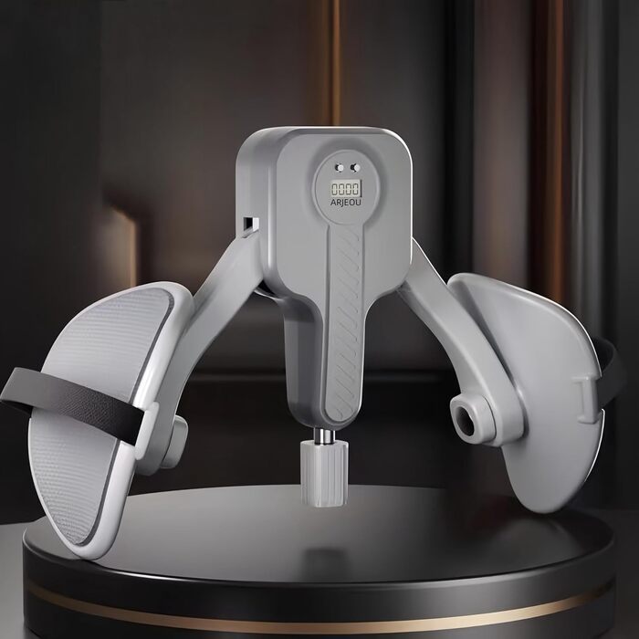 Тренажер для внутрішньої поверхні стегна Thigh Master: регулювання 0.0-49.9 кг, для жінок та чоловіків, бежевий